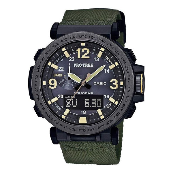 CASIO Solar Powered Quartz Waterproof Sports Mens Army Green Analog Watch, green