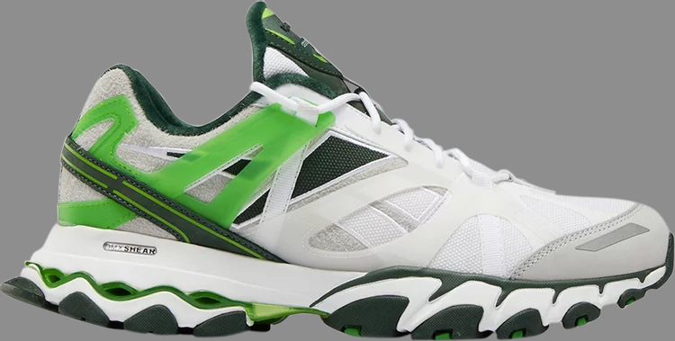 حذاء رياضي cottweiler x dmx trail shadow 'electric green' من Reebok باللون الأبيض