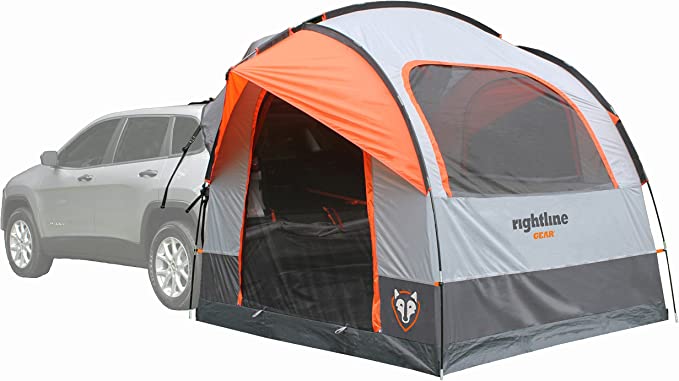 Rightline Gear 6-Person SUV Attachment for Camping Tent, Orange