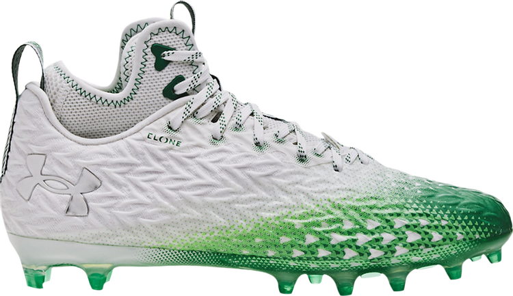 حذاء Under Armor Spotlight Clone 3.0 MC White Kelly Green، باللون الأبيض