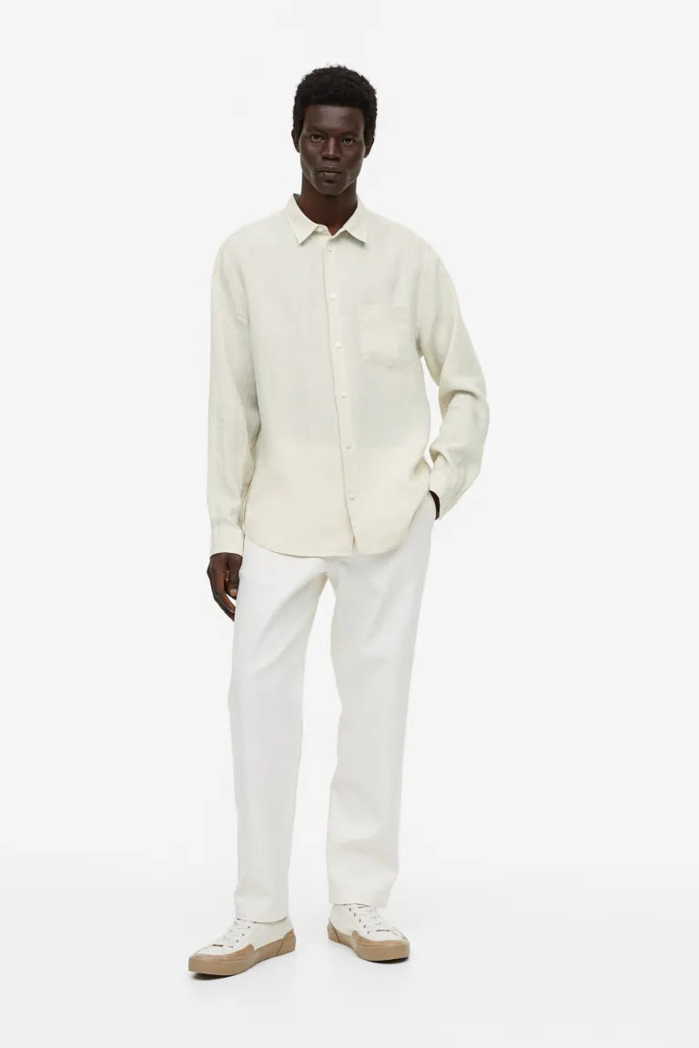 Essentials No 17: H&M Linen Shirt, Light Beige