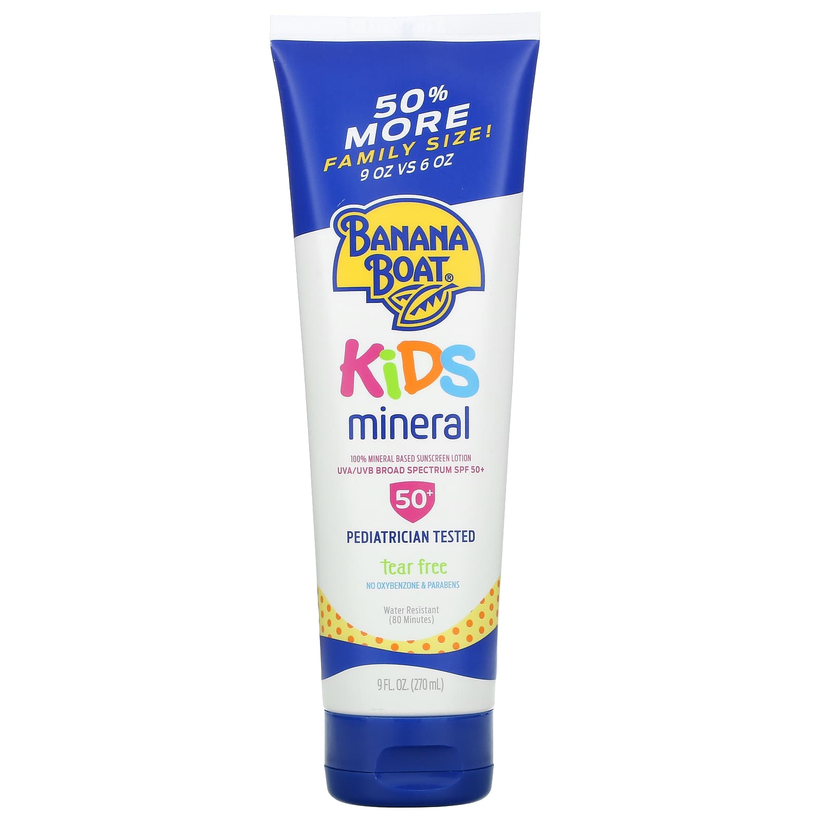 Banana Boat Mineral Sunscreen Lotion, 270 ml