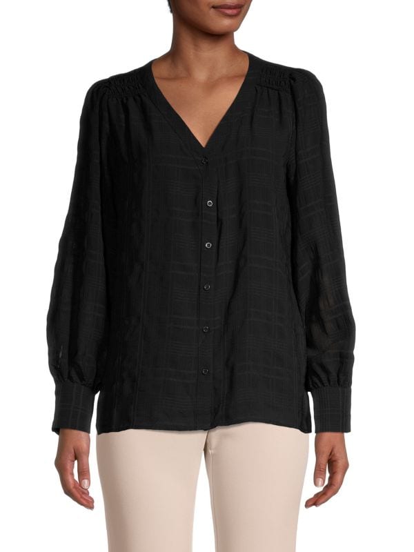 Seersucker Shirt Calvin Klein Black