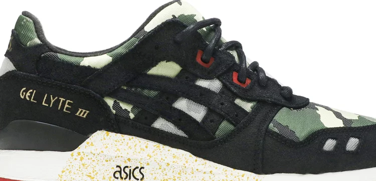 Bait x gel-lyte 3 'vanquish camo' Asics sneakers, black