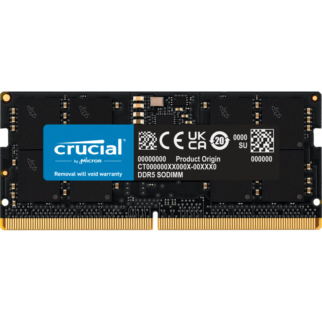 Crucial 16GB 4800MHz DDR5 Memory Module CT16G48C40S5 Black