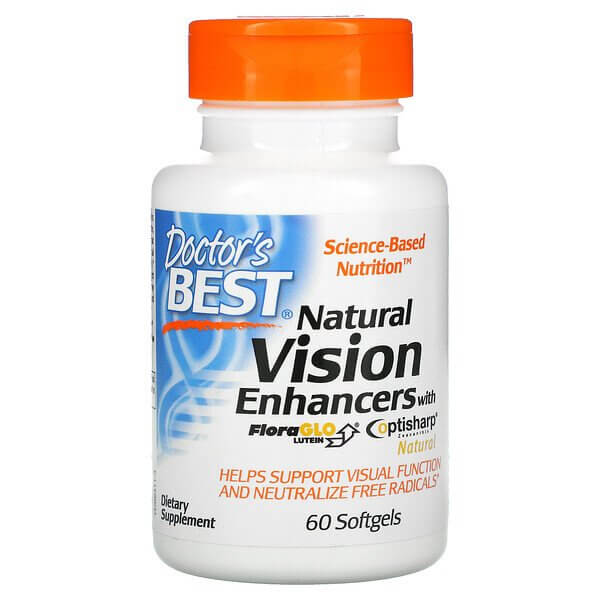 Natural remedy for improving vision with lutein FloraGlo, Doctor's Best, 60 capsules