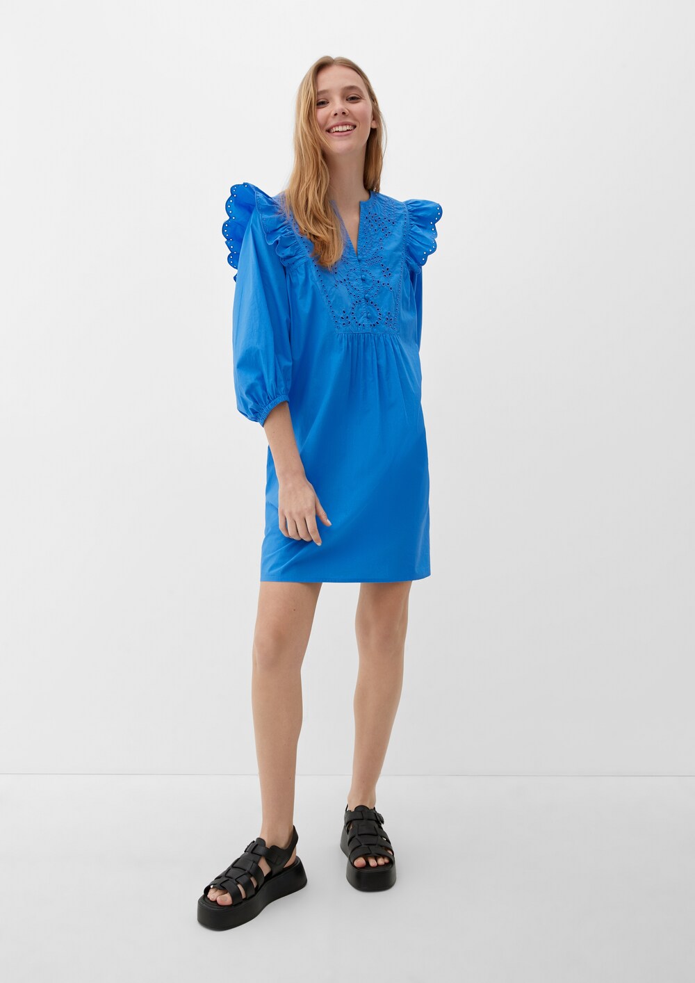 Shirt-dress Sliver, blue