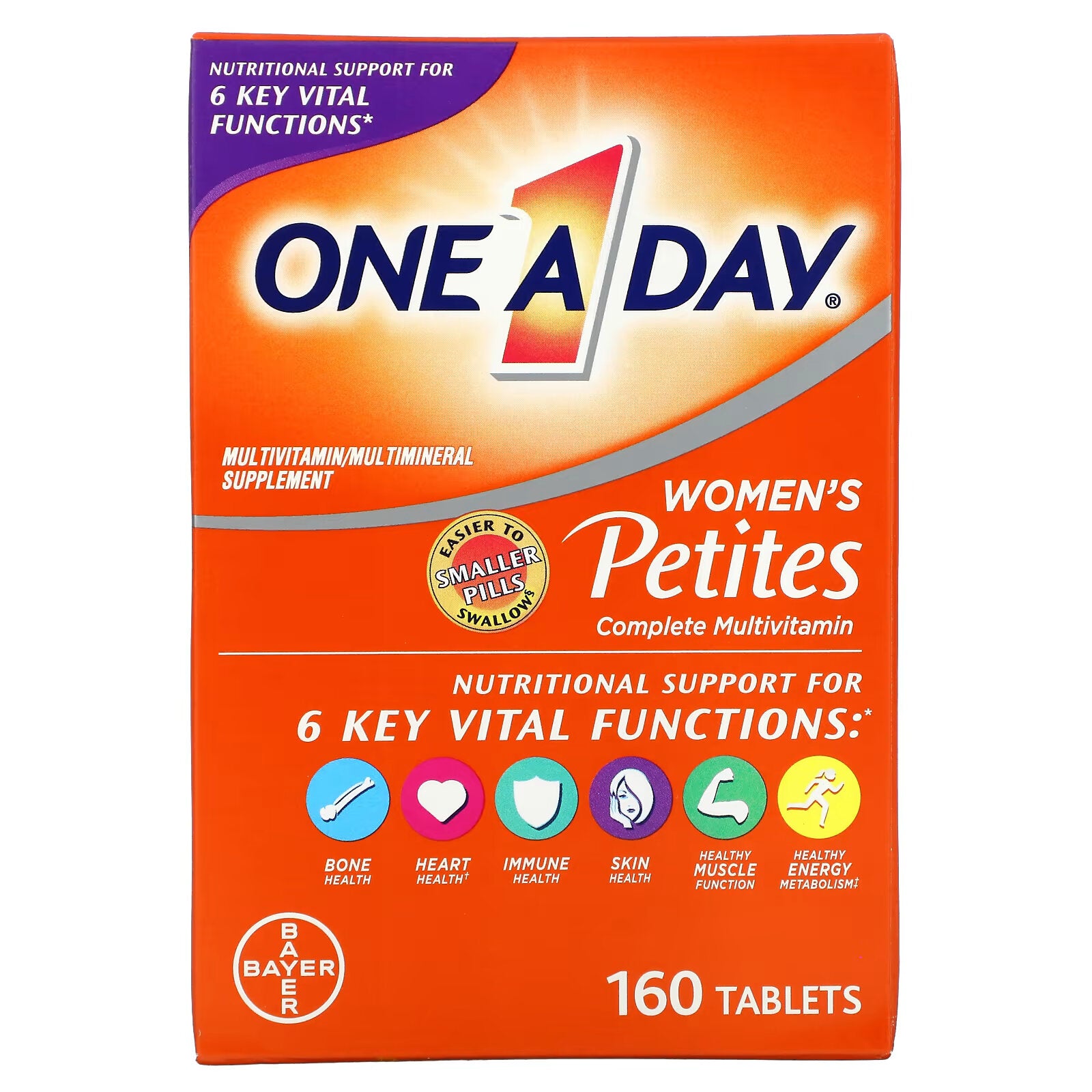 One-A-Day, Women's Complete Multivitamin, Mini Capsules, 160 Counts