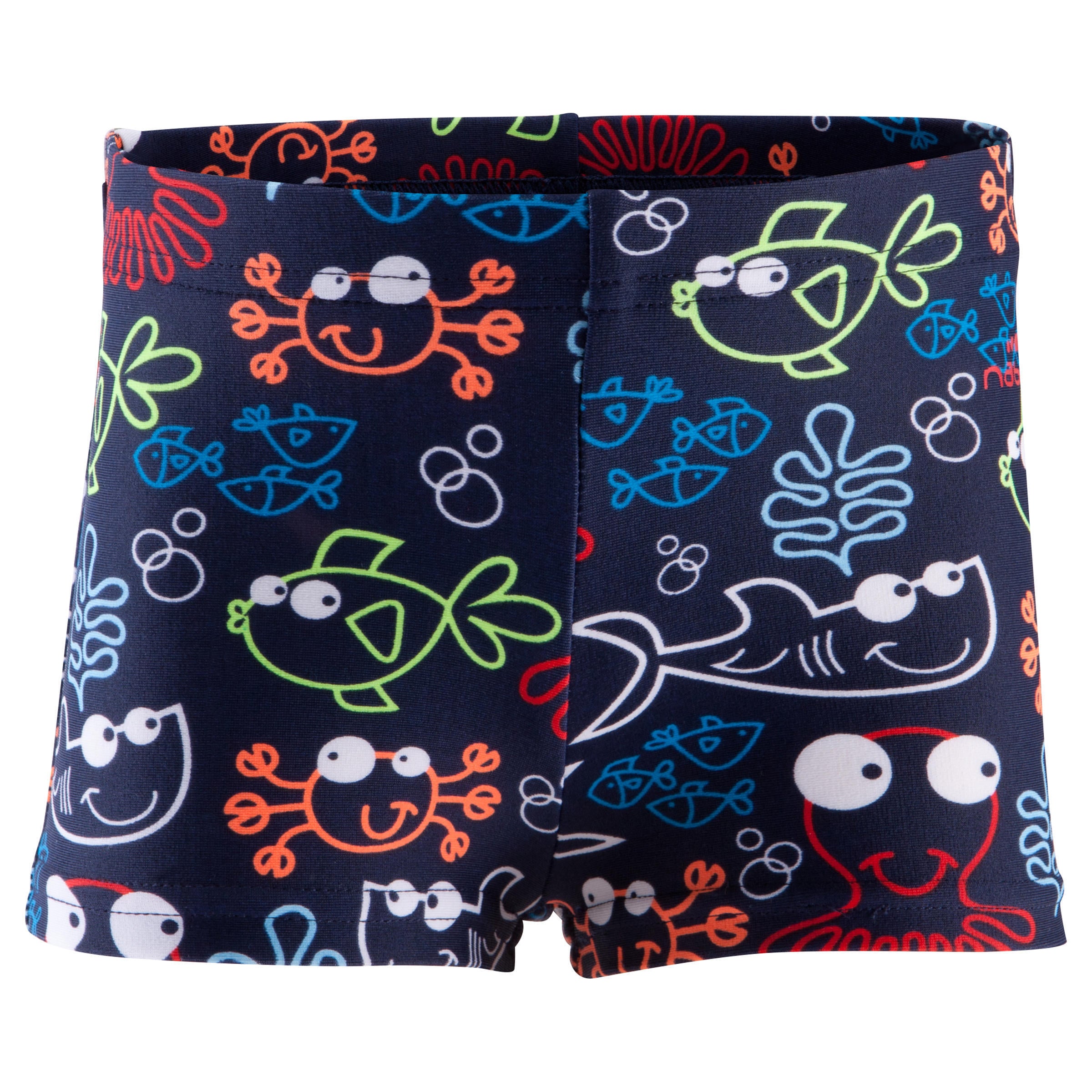 Children's boxer trunks multi-colored Nabaiji