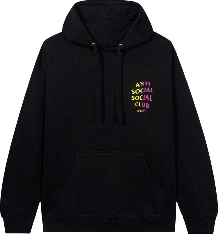 Anti Social Social Club x retaW Hoodie 'Black', black