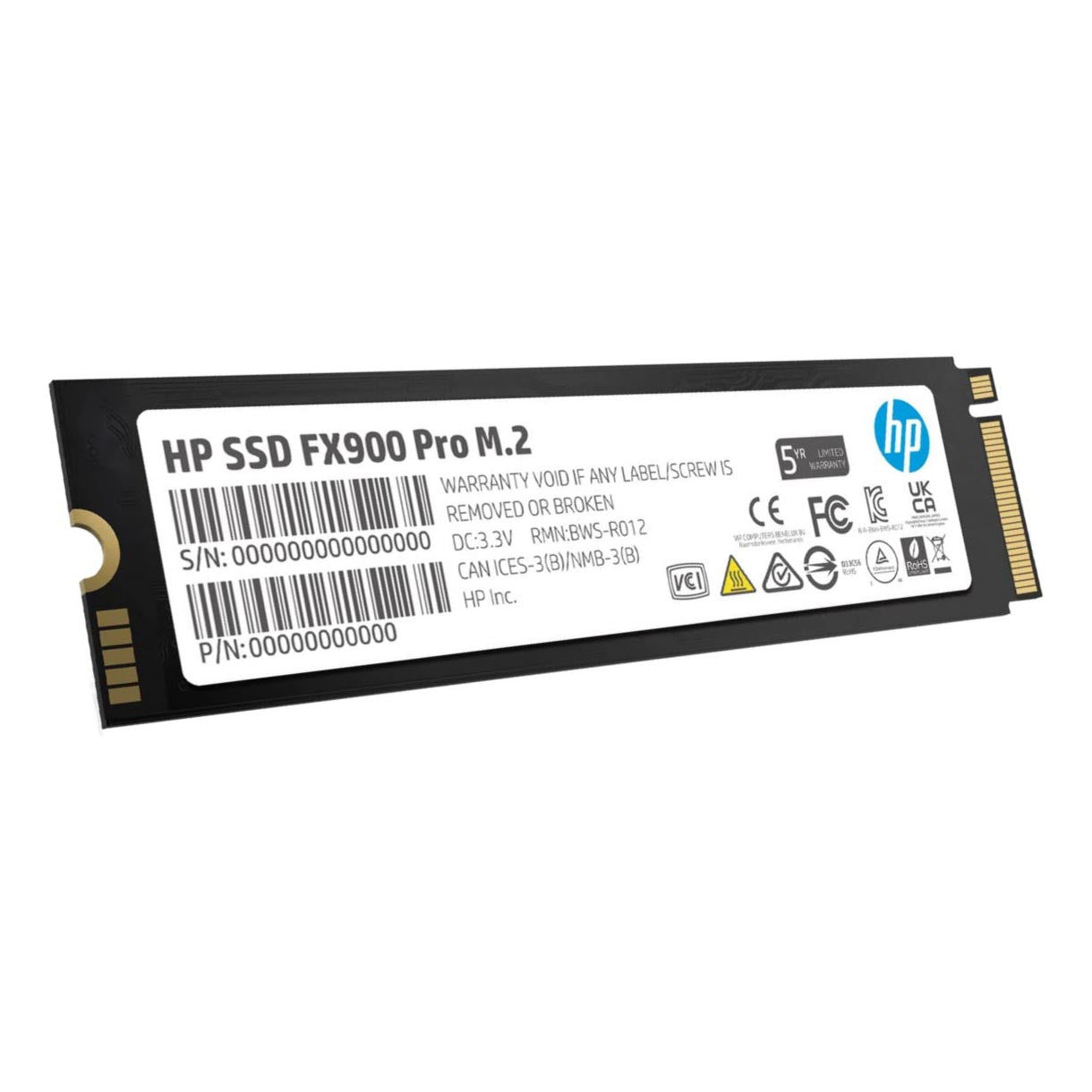 قرص صلب SSD M.2 NVMe سعة 2 تيرابايت من HP FX900 Pro