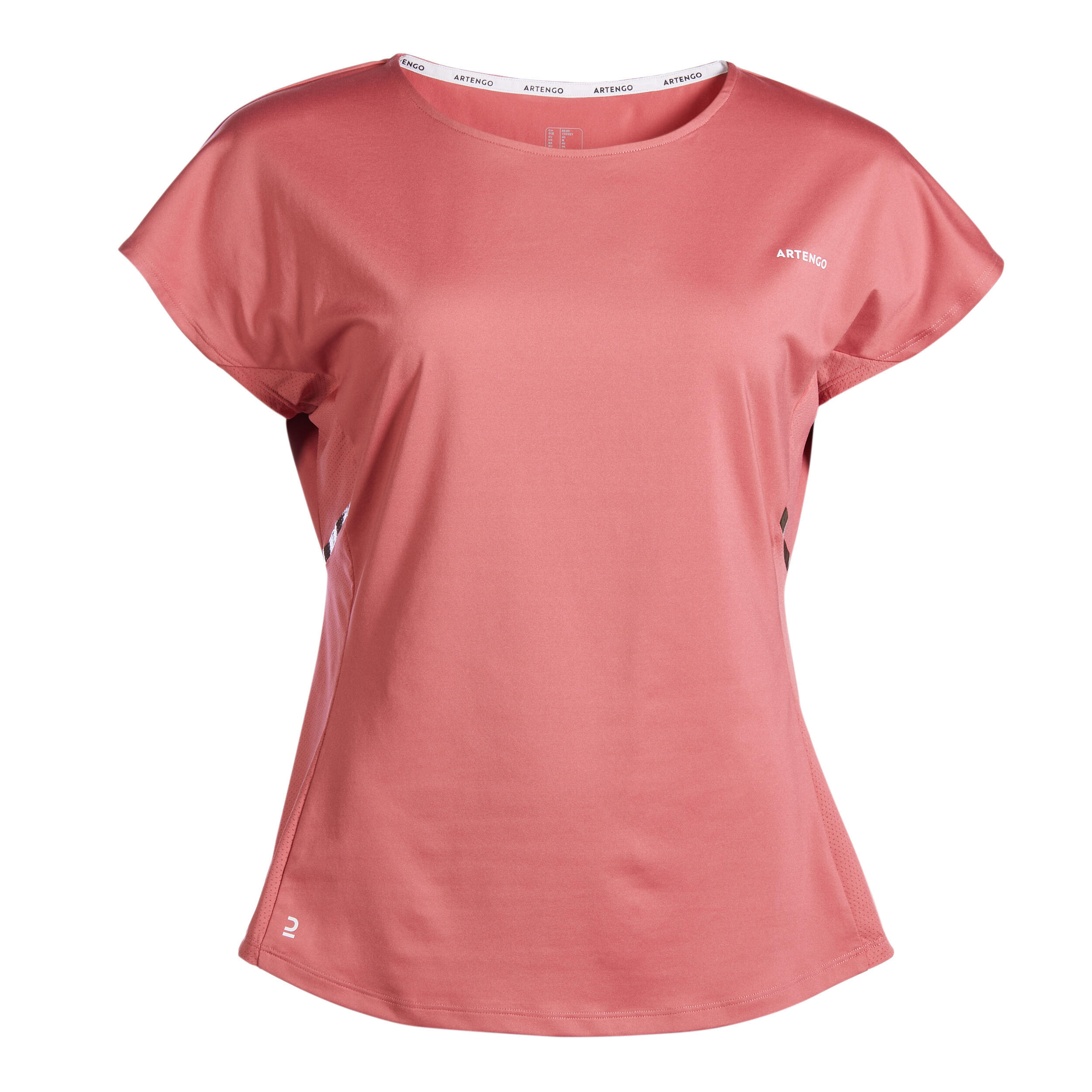 Women's Tennis T-shirt - Dry 500 pink ARTENGO, dark pink