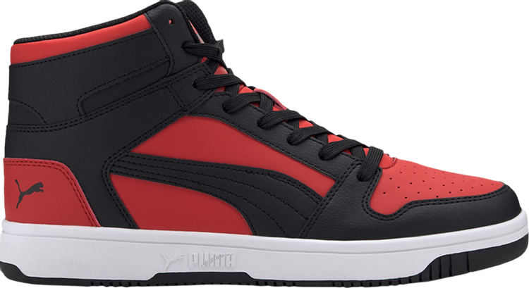 حذاء رياضي Puma Rebound LayUp High Risk باللون الأحمر والأسود