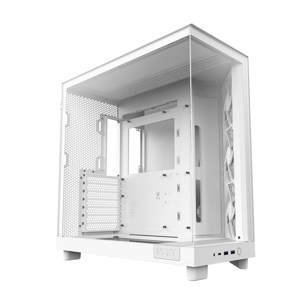 Case NZXT H6 Flow RGB, Mid Tower, white