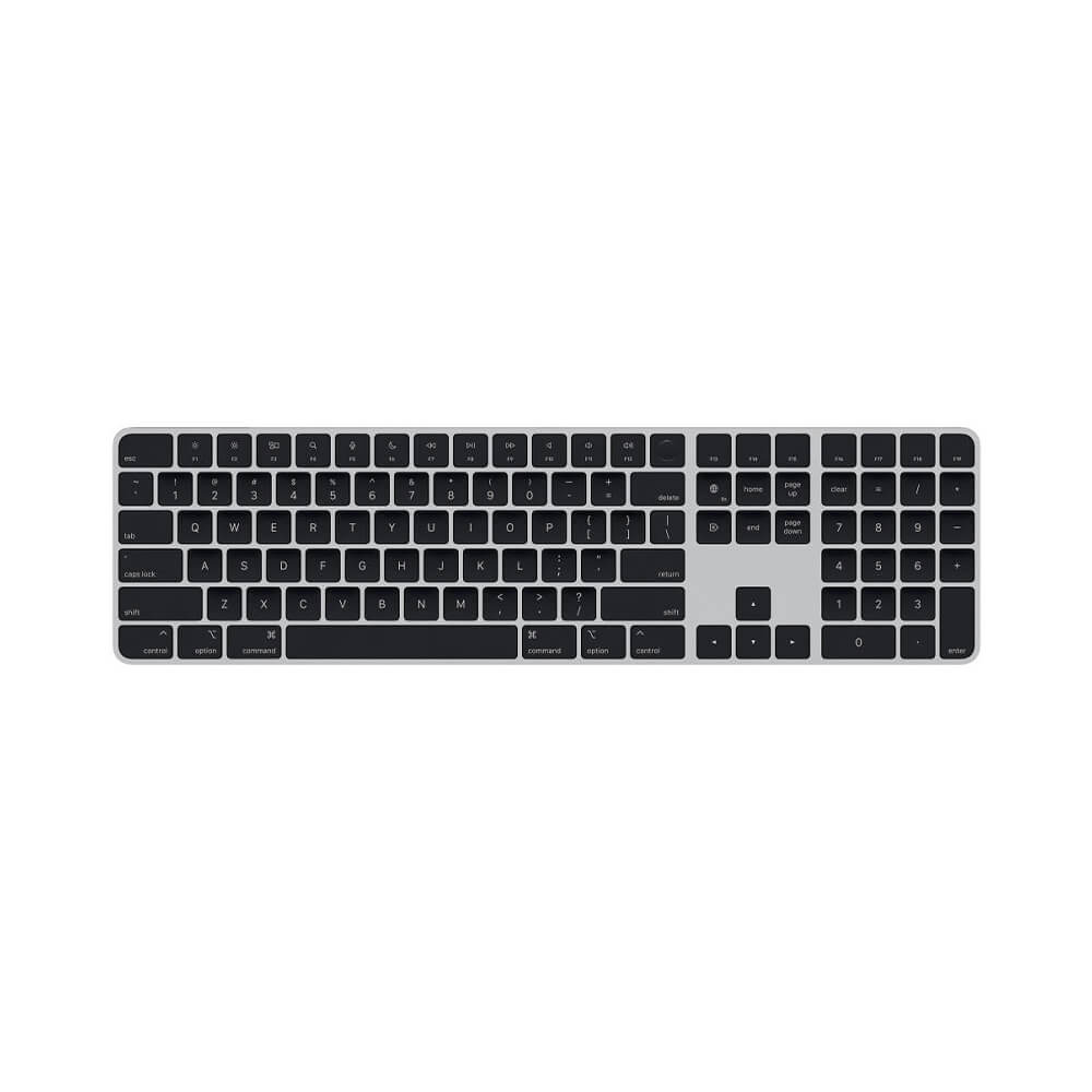 Wireless keyboard Apple Magic Keyboard with Touch ID and numeric keypad, US English, black keys