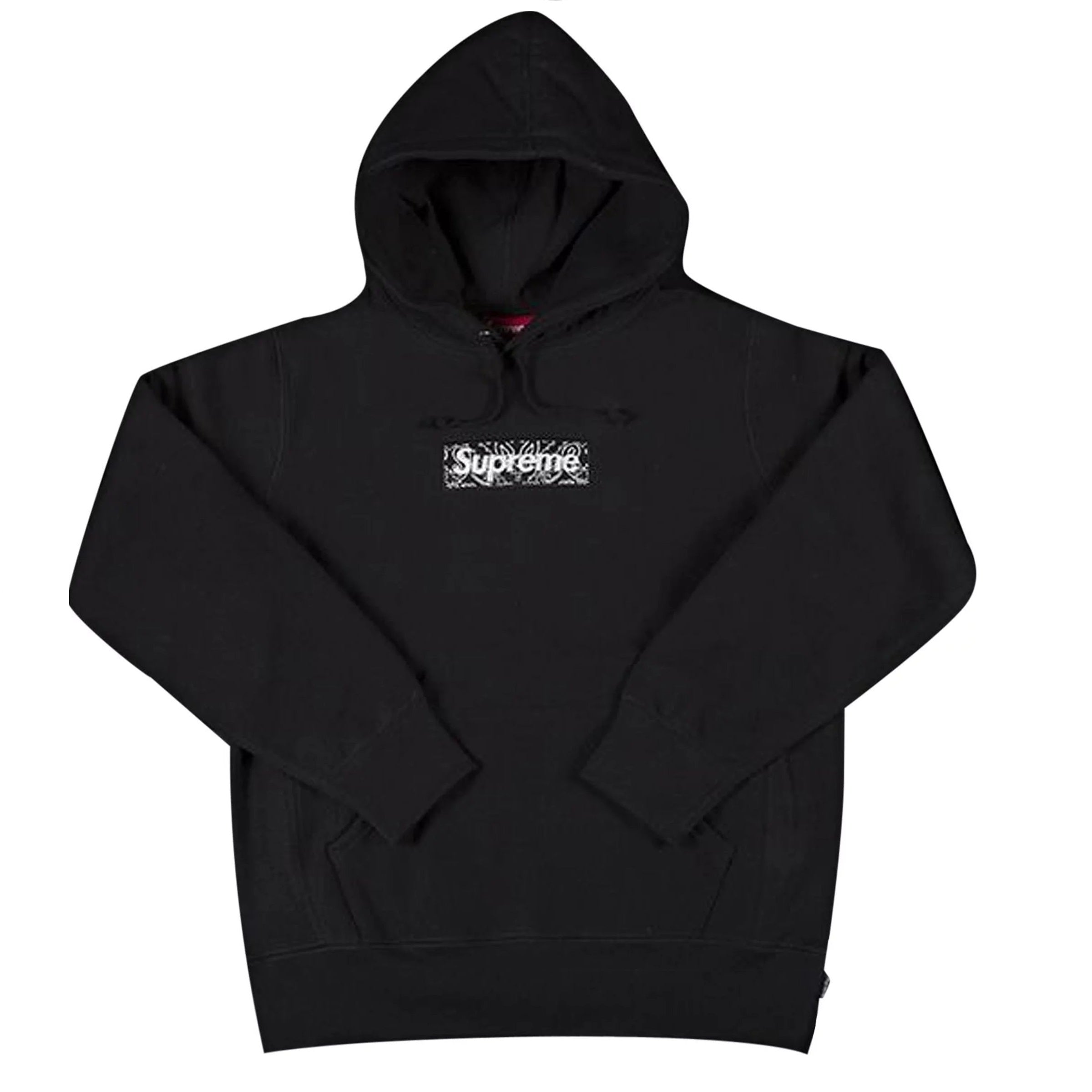 هودي Supreme Supreme Bandana Box Logo، أسود