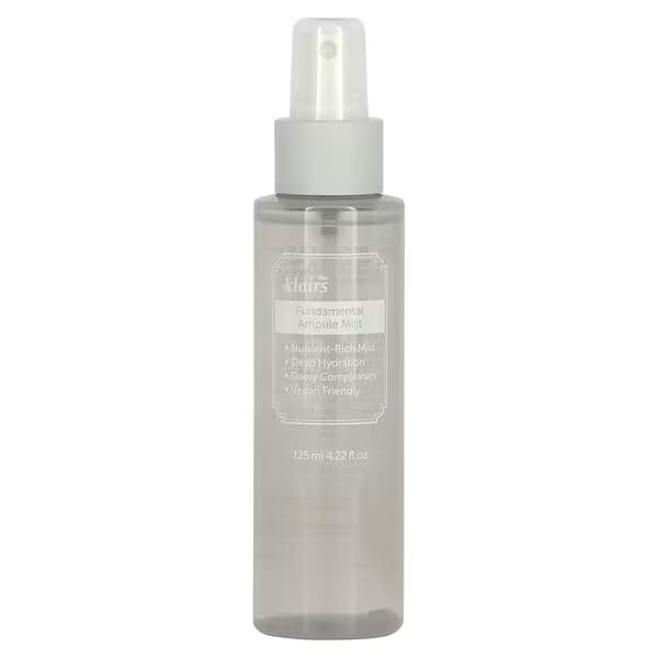 Antioxidant moisturizing facial toner mist Dear, Klairs Fundamental Ampule Mist, 125 ml