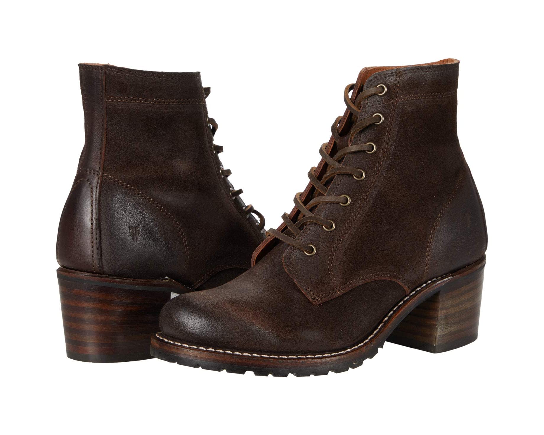 Boots Sabrina 6G Lace Up Frye, brown