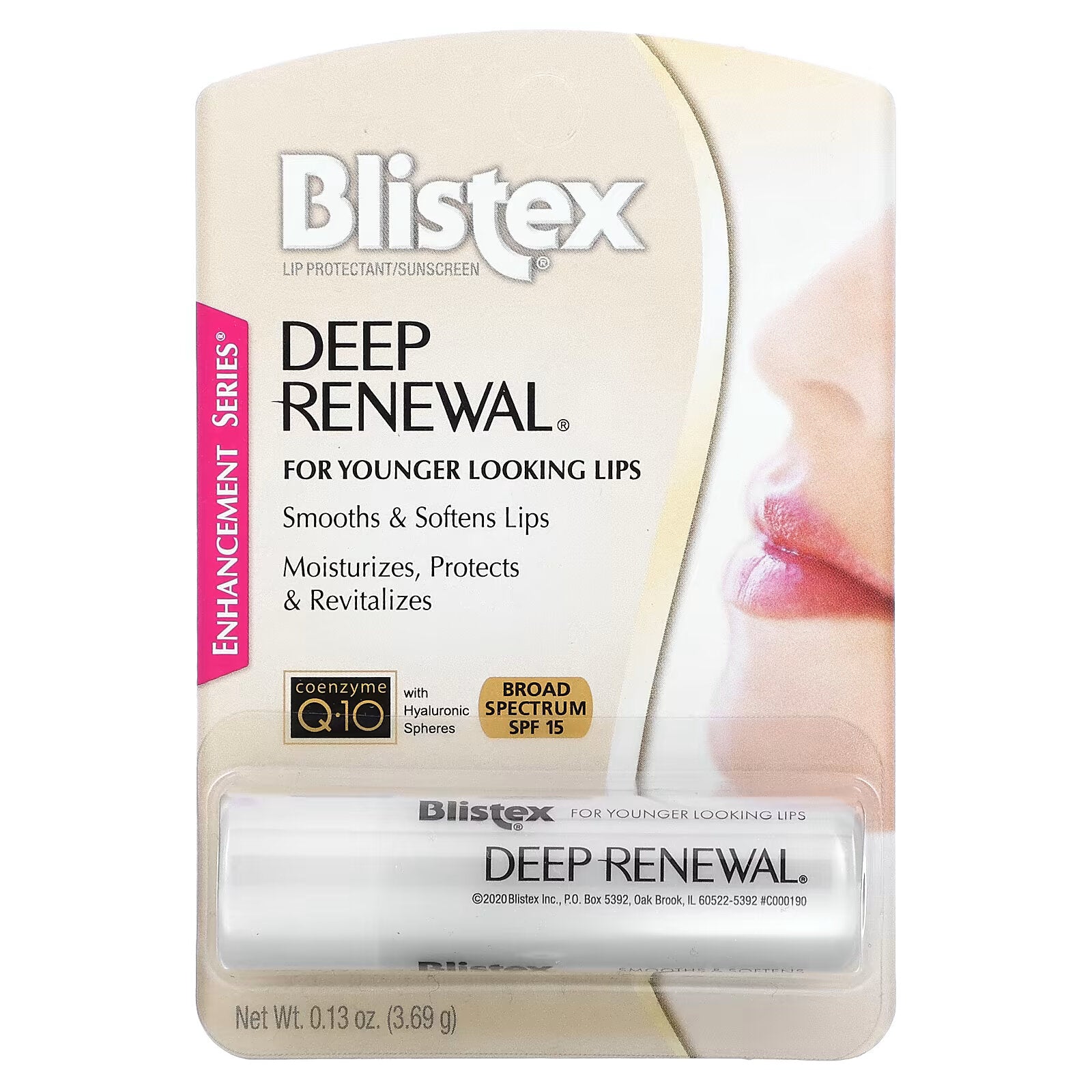 Blistex, Deep Renewal, Anti-Aging Treatment lip protector/sunscreen, SPF 15, 0, 13 oz (3, 69 g)