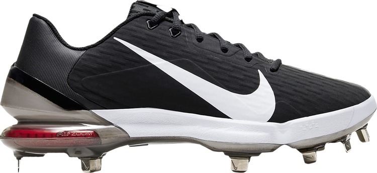 Nike Force Zoom Trout 7 Pro Cleats, black and white