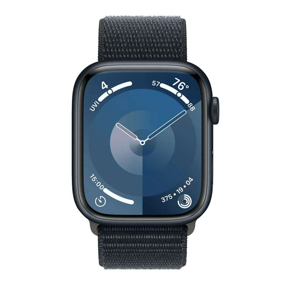 Apple Watch Series 9 (GPS + Cellular), 45mm, Midnight Aluminum Case/Midnight Sport Loop - Onesize