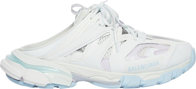 Balenciaga Wmns Track Mule Pastel Mix Sandals, white