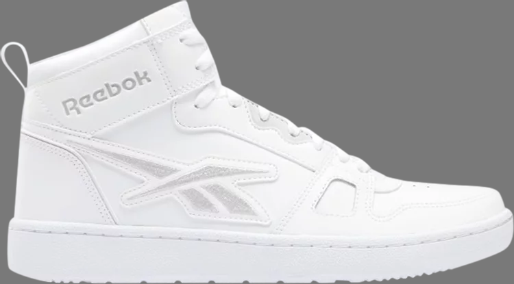 حذاء رياضي Resonator Mid 'White Pure Grey' من Reebok، باللون الأبيض