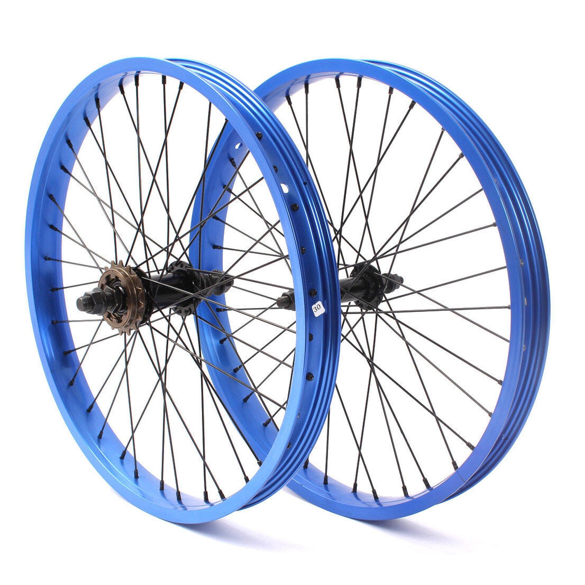 BMX wheels chris böhm 20 inches blue Khebikes, blue