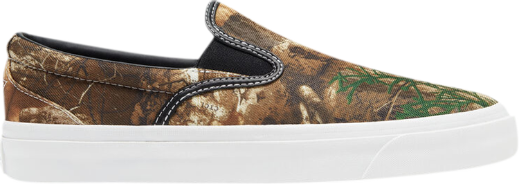 Converse Realtree Camo x One Star CC Pro Slip Cons Low Brown Sneakers, Black