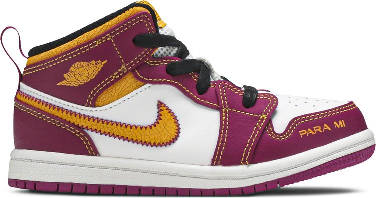 Air Jordan 1 Mid TD Día de Muertos sneakers, white