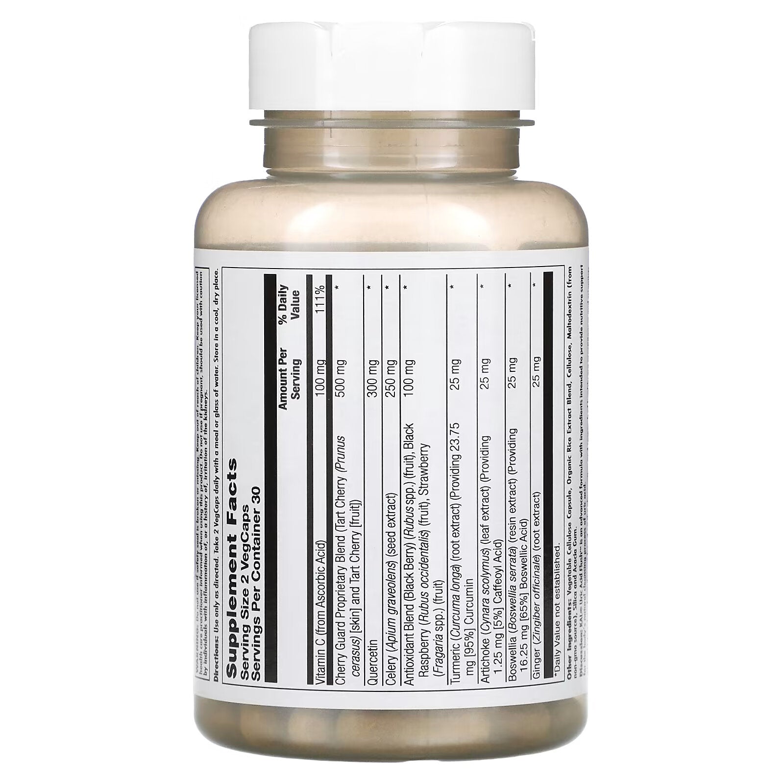 KAL, Uric Acid Rinse 60 vegetable capsules