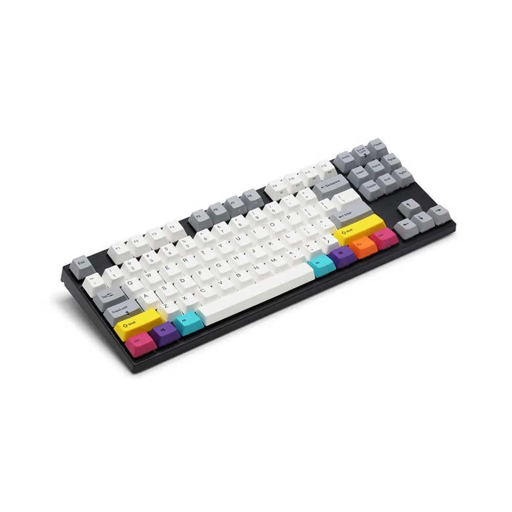 Mechanical gaming wired keyboard Varmilo CMYK 87, EC V2 Ivy, white/black English layout