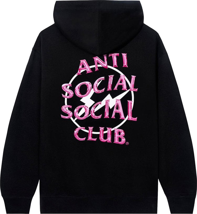 Anti Social Social Club x Fragment Precious Petals Hoodie 'Black/Pink', black