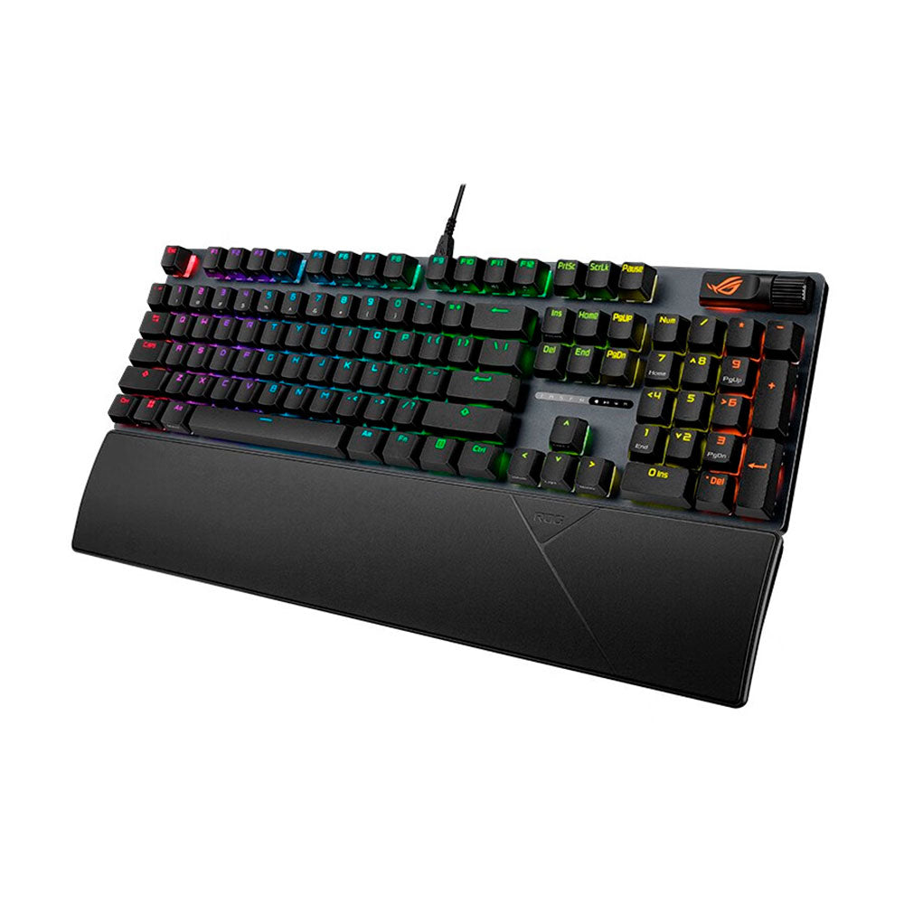 Gaming keyboard Asus ROG Strix Scope II, NX Snow white, PBT, black, English layout