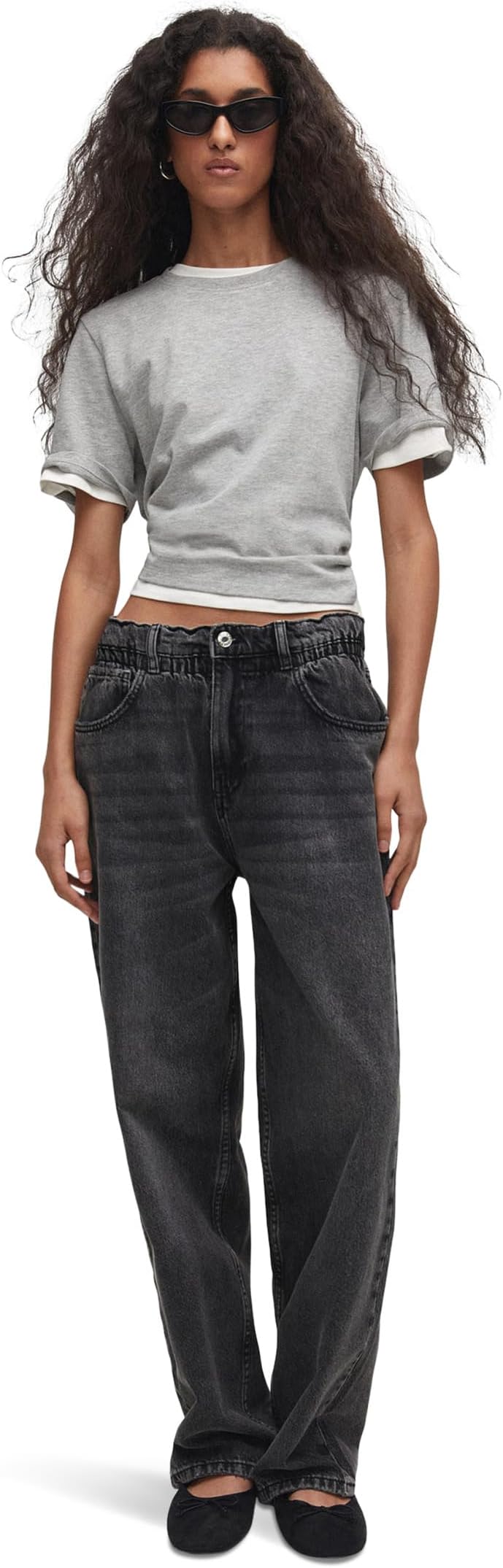 Willow Jeans MANGO, Black Denim