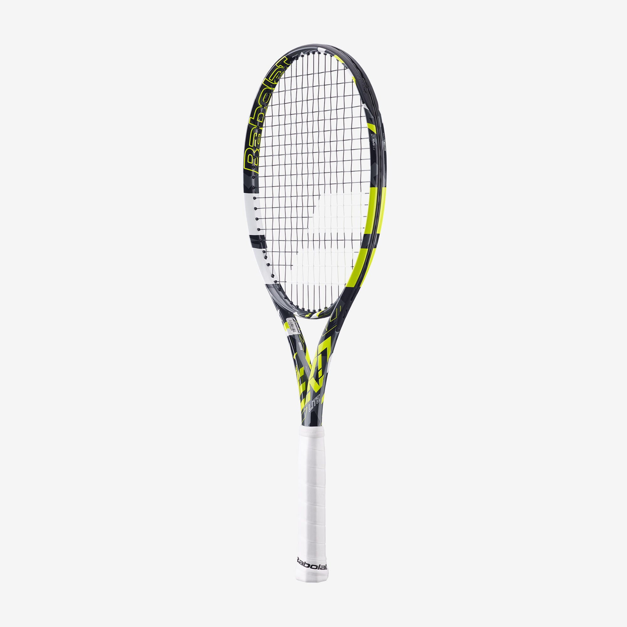 مضرب تنس للكبار من Baboloat - Pure Aero Lite رمادي/أصفر 270 جرام BABOLAT رمادي غامق/أصفر نيون/أبيض