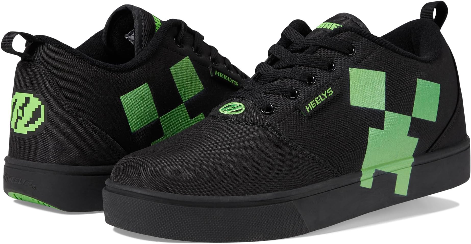 حذاء Heelys Pro 20 Minecraft باللون الأسود/الأخضر