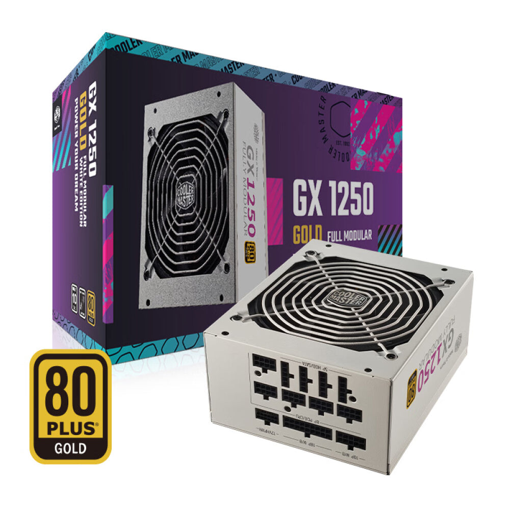 Power supply Cooler Master GX1250 Gold, 1250 W, white