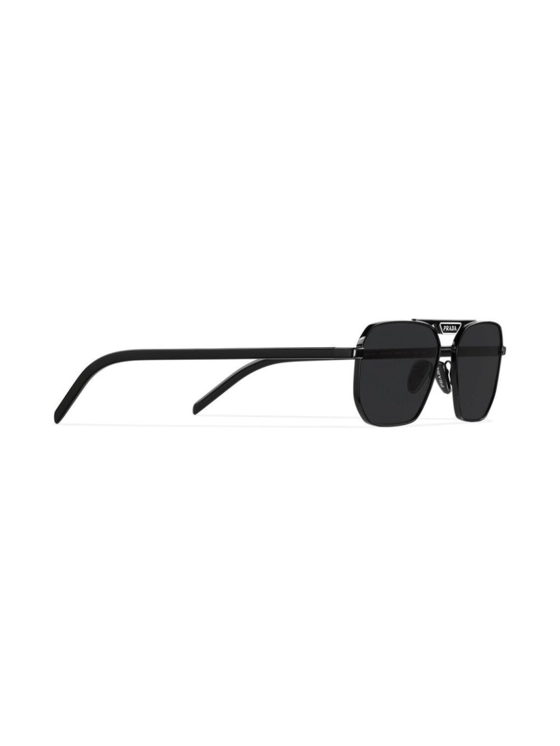 Prada Eyewear Symbole Pilot Sunglasses, Black