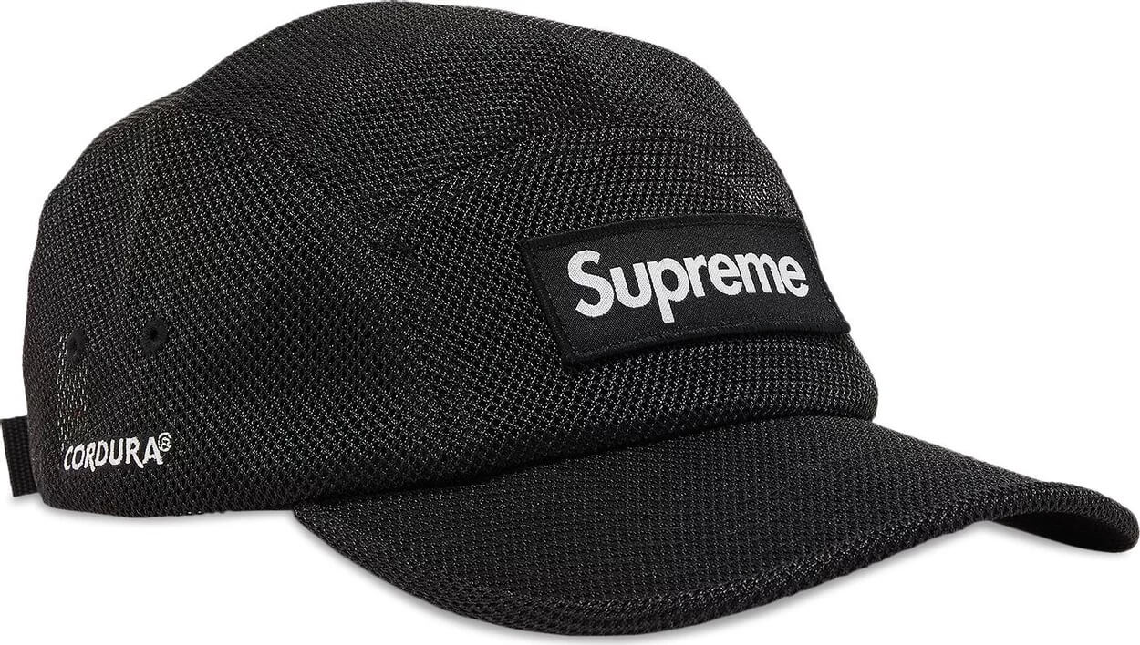 Supreme Mesh Cordura Camp Cap, Black