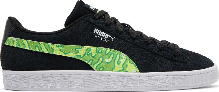 Puma Rick and Morty x Suede Interdimensional Portal sneakers, black