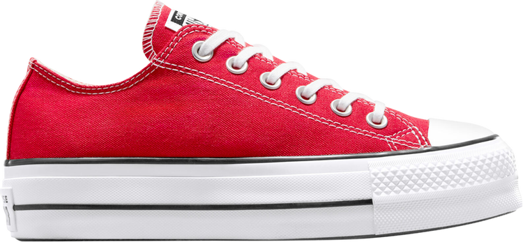 Sneakers Converse Wmns Chuck Taylor All Star Lift Platform Canvas Low Red White