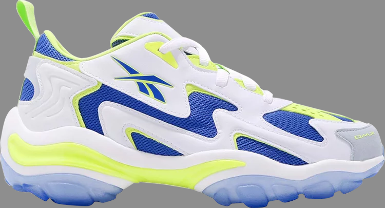 حذاء رياضي dmx series 1600 'lime cobalt' من Reebok، باللون الأبيض