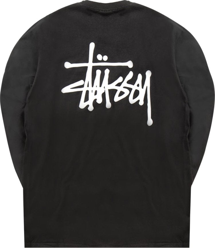 Stussy Basic Long-Sleeve Tee 'Black', black