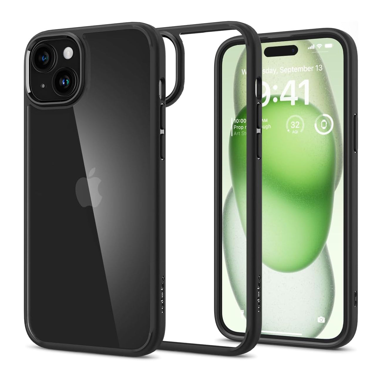 Spigen Ultra Hybrid case for iPhone 15 Plus, Matte Black