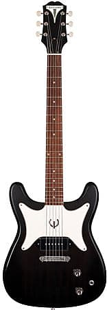 جيتار Epiphone Coronet P90 Double Cutaway باللون الأسود مع ميكروفون EOCO EBNH1