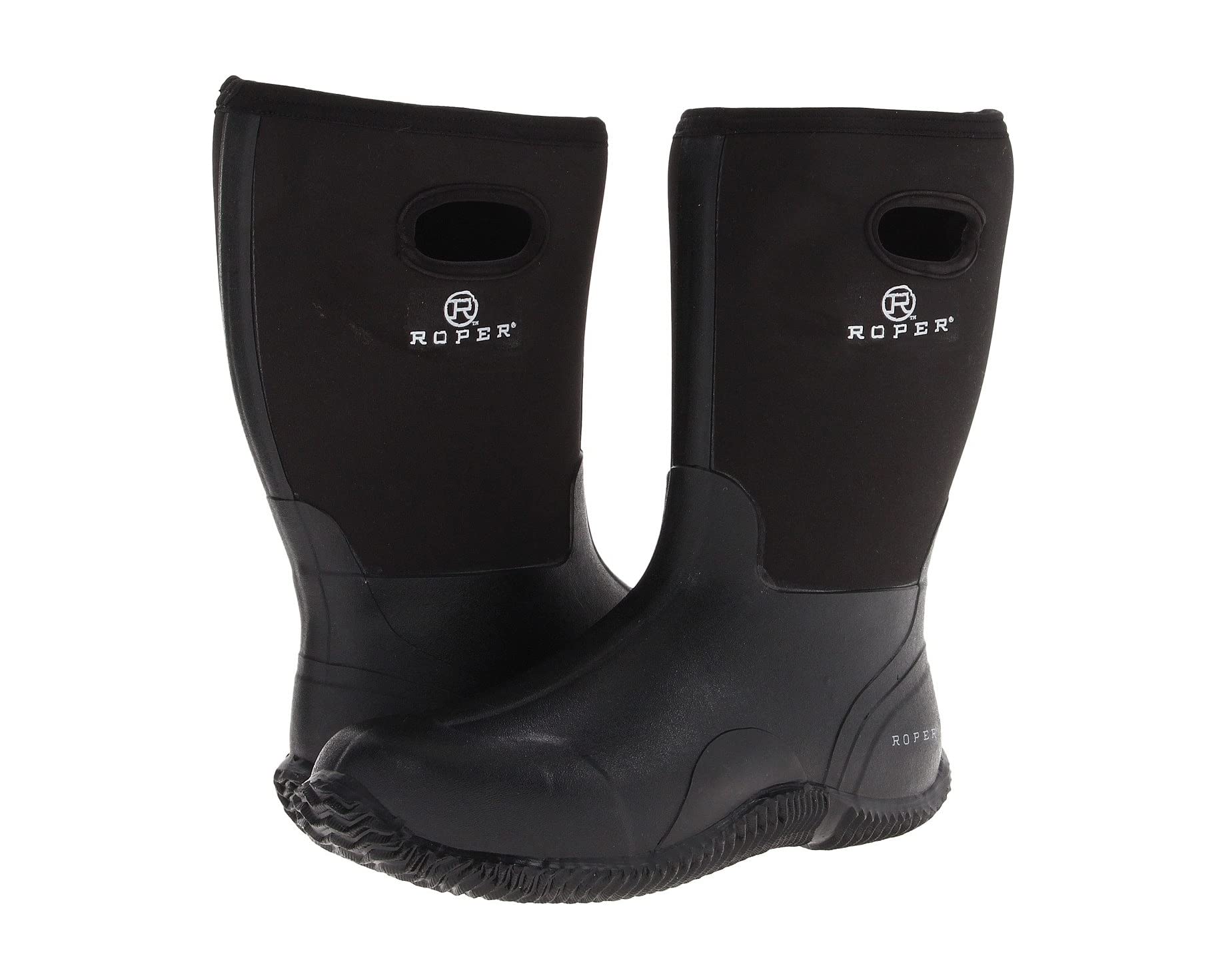 Barnyard Boot Roper, black