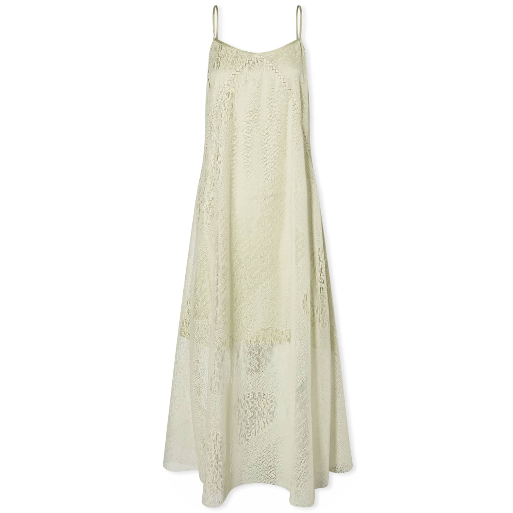 Brain Dead Engineered Cloud Mesh Slip Dress, Natural