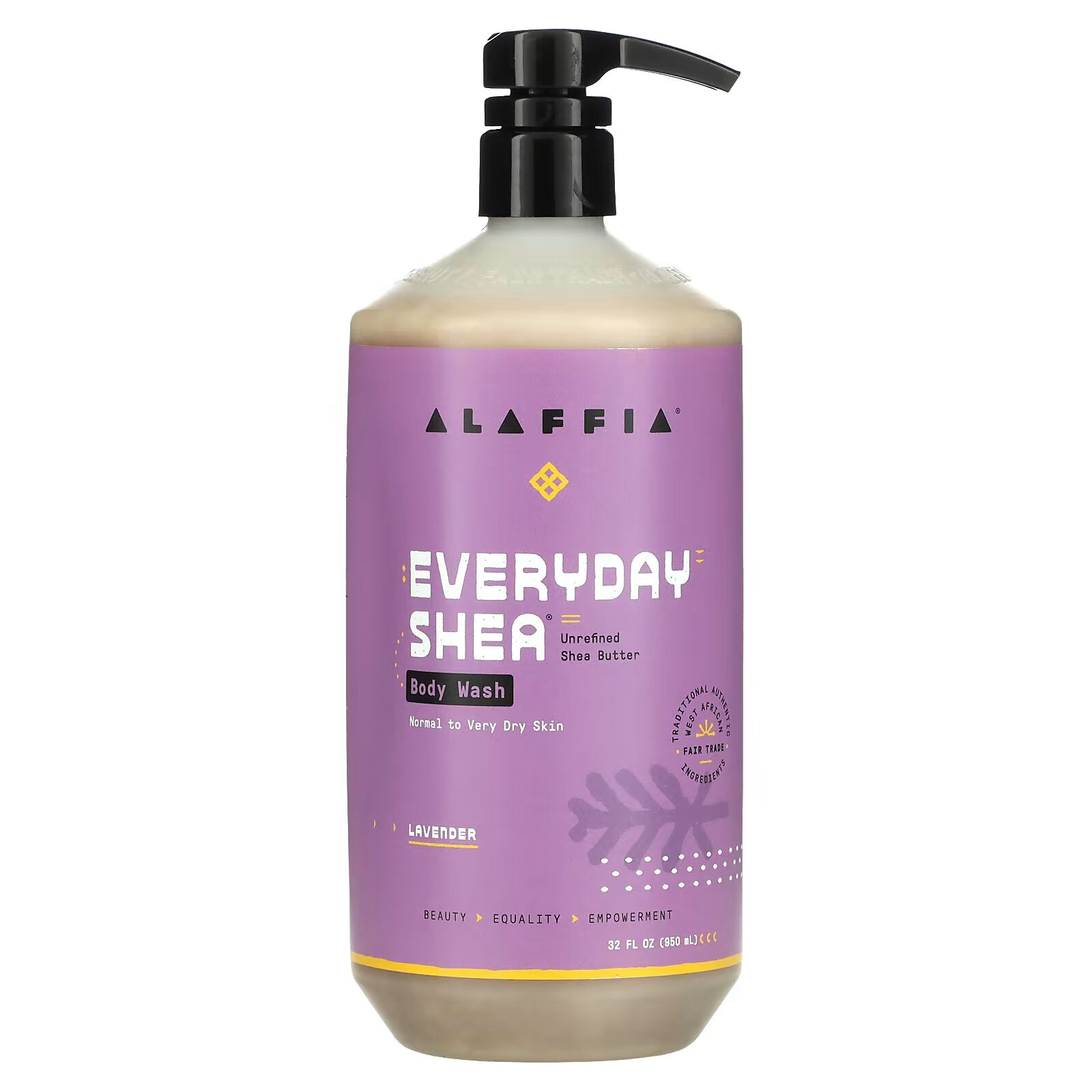 Alaffia, Everyday Shea, Shea Butter & Lavender Body Wash, 32 fl oz (950 ml)