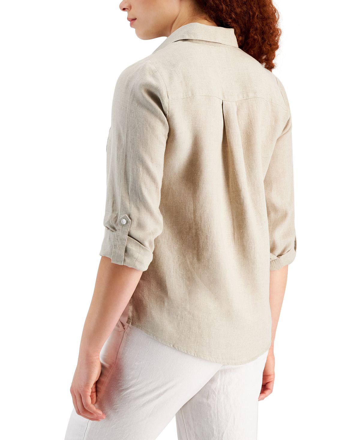 Women's Linen Shirt Created for Macy's Charter Club